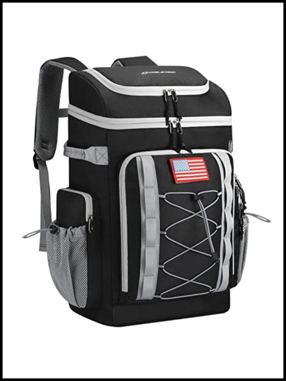 Insulated Cooler Backpack 36L Leakproof Soft Lunch Bag Camping Hiking Fishing